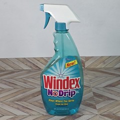 Vintage Windex No Drip 22fl oz Discontinued Bottle USED 40% FULL