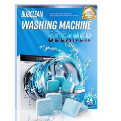 24 pack Washing Machine Cleaner Descaler, Deep Cleaning Tablets for Front Loader