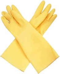 Carnation Latex Glove for Dish Washing/Cleaning/Multi Purposes #600 (1 PAIRS)