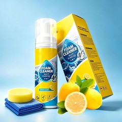 4-in-1 Multi-Enzyme Foam Cleaner, All-Purpose Spray 5oz with Sponge & Towel