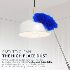 High-Efficiency Microfiber Feather Duster – Perfect for Dusting High Spaces
