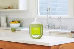 Eco-Friendly Dish Soap Refill Pack of 4, Plant-Based Gel, Powerful Grease Cutter