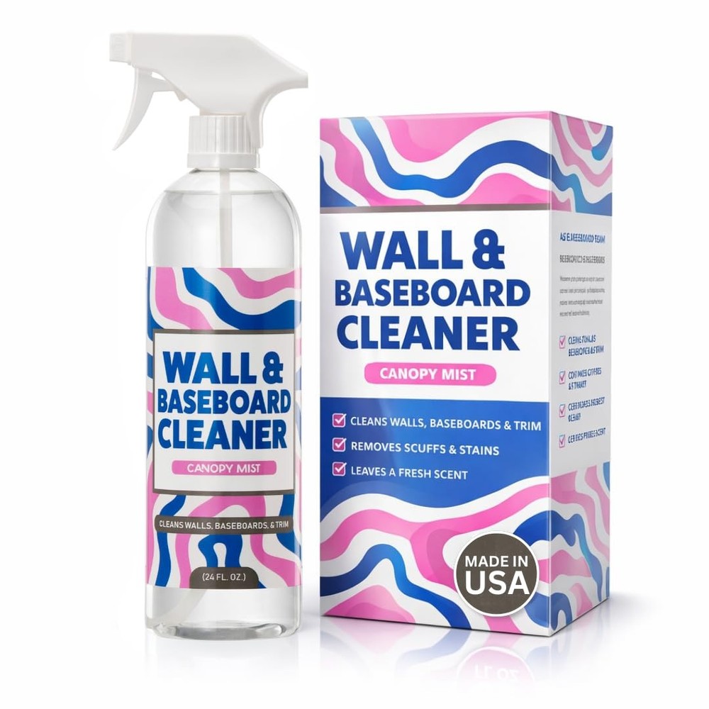 812 Wall & Baseboard Cleaner Spray – Safely Cleans Painted Walls, Baseboards,…