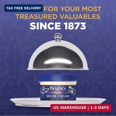 Wright’s by Weiman Silver Cleaner and Polish Cream – Gently Clean and Remove Tar
