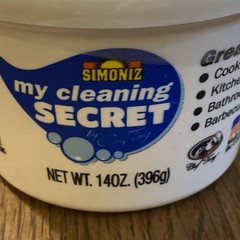 Simoniz My Cleaning Secret Cleaner by Chef Tony 14 Oz Tub 1 Full New Sealed NOS