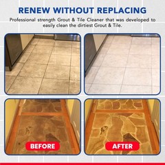 Professional-Grade Grout Cleaner for Tile, Ceramic, Porcelain & Marble – Acid…