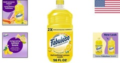 Powerful 2X Concentrated Lemon Cleaner, 56 oz – Multi-Surface & Fresh Scent