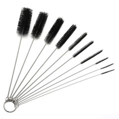 Long Straw Brush, Nylon Pipe Tube Cleaner 8.2-ihch 10 Different Diameters Set…