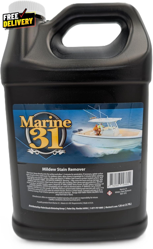 Mildew Stain Remover & Cleaner Powerful Cleaning Solution for Boats Homes & P..