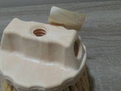 White Tampico Round Window Brush