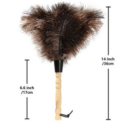 Ostrich Feather Duster 14 inch Feather Duster Fluffy Natural Genuine Ostrich …