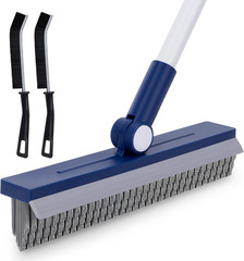 Grout Brush with Long Handle, Grout Cleaner Brush for Tile Floors, Stiff