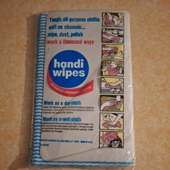 ​Vintage 1970s Handi-Wipes All Purpose Cloths NOS 10 Pack New Old Stock Sealed