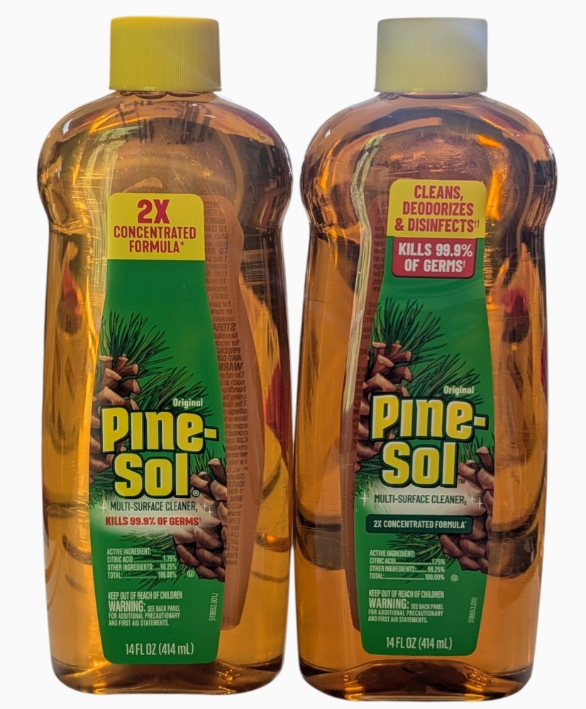 2 – Pine-Sol Pine Scent Concentrated Multi-Surface Cleaner Liquid – 14 oz Each