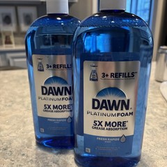 Dawn Platinum Foam Dishwashing Foam Refills Fresh Rapids 30.9oz 2 Pack