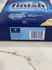 Finish Advanced Power Powder Dishwasher Detergent Lemon Scent 75 oz Pre-Soak New