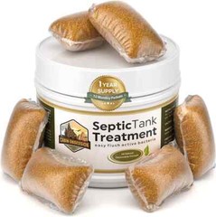 Septic Tank Treatment – 1 Year Supply of Dissolvable Easy Flush Live Bacteria