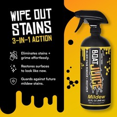 Mildew Stain Remover & Restorer Boat Cleaner | Marine-Grade Boat Mold & Milde…