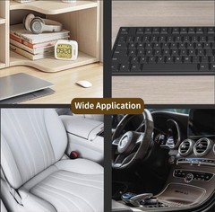 Car Interior Cleaning Brush Set 2PCS Soft Bristle Dust Brushes W/ Protective