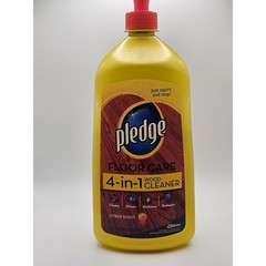 USED Pledge Floor Care 4-in-1 Wood Cleaner Citrus Scent Squirt and Mop, 27 fl oz