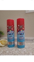 Resolve Pet Hair Eliminator Carpet Cleaner & Vacuum booster, 18.oz Lot Of 2