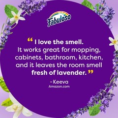 Fabuloso 2X Multi-Purpose Cleaner, No Rinse 56 Fl Oz (Pack of 6), Purple