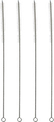 Straw Cleaner Brush – 12 In, Silver & White, 4-Pack – Stainless Steel Straw Clea