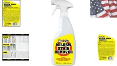Professional-Grade Mildew & Mold Stain Remover + Cleaner – Instant Contact St…