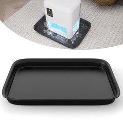 13x9x2 Inch Hard Plastic Dehumidifier Drip Tray Leak Proof Floor Pan Black