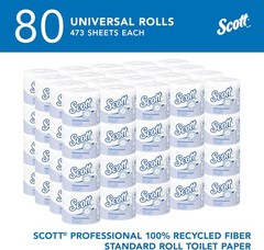 Scott Professional 100% Recycled Fiber Standard Roll Bulk Toilet Paper (13217)