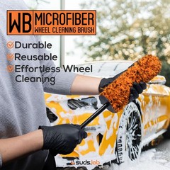 Premium Microfiber Wheel Brush for All Vehicles – Ultra-Soft, Scratch-Free