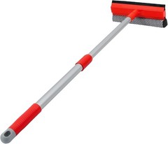 Windshield Cleaner Tool 2 in 1 Car Window Squeegee with Extendable Handle (18″-