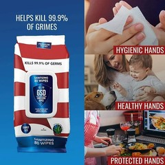 GSD Wipes 80 Pulls Resealable Pack 9.99 EXPIRATION DATE July 2027