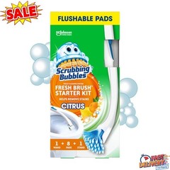 Toilet Cleaning System Flushable Pads Starter Kit Handle Stand Value Pack New