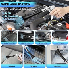 2 Nozzles Air Cleaning Gun, Dry Cleaning Gun Quickly Blasts Dust, Dirt and Gr…