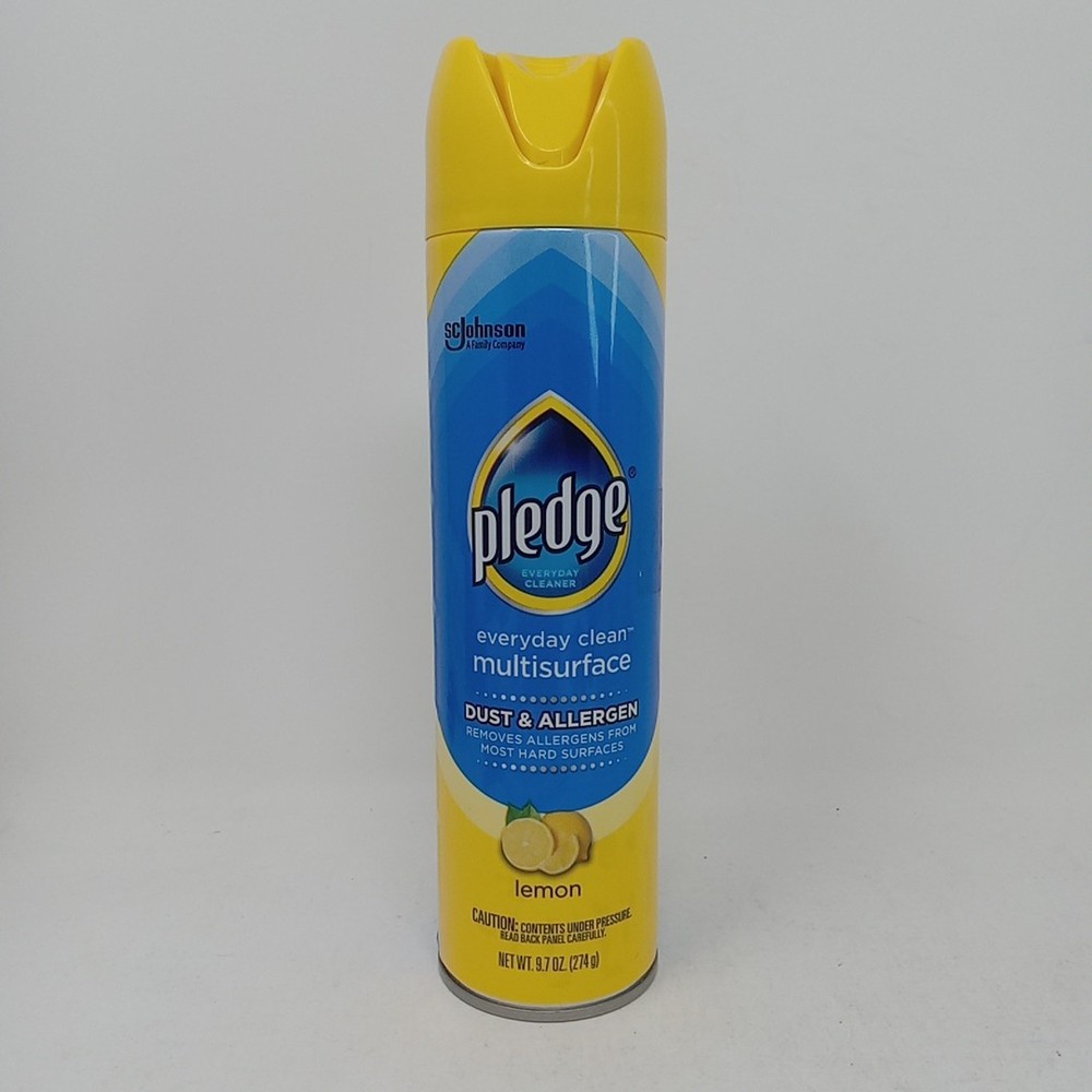 Pledge Everyday Clean Multi Surface Cleaner Aerosol Dust & Allergen Lemon 9.7 Oz