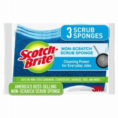 Non-Scratch Scrub Sponge, Multi Purpose, 3-Pk. – MP-3-8-D