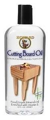 Howard BBB012 Cutting Board Oil, 12 oz, Bottle, Light Tan, Gel
