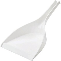 (12)-Libman 10-1/2 In. White Plastic Oversized Deep Well Dust Pan Model: 228