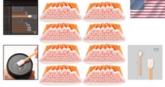 Foam Cleaning Swabs 400 pcs, 5.25″ – Lint Free Foam Tip Swab Cleanroom Sponge…