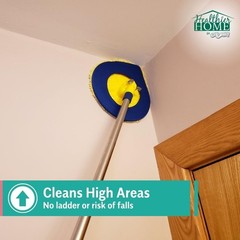 Extendable Wall Cleaner & Ceiling Duster – Telescoping Mop with Washable Pad