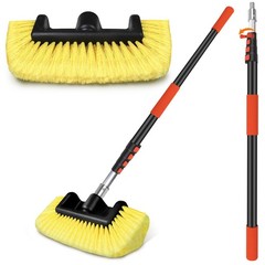 12FT Car Wash Brush with Extension Pole, Long Handle Cleaning Tool