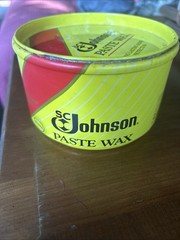 SC Johnson Wood Paste Wax Original Formula 8oz 1988 OPEN 50% Full Discontinued