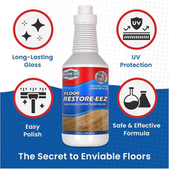 Clean-eez Ultimate Floor Restorer & Polish – (1 Bottle W/Microfiber)