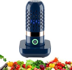Portable Fruit Vegetable Washer USB Rechargeable Food Purifier Cleaner Navy