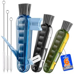 6 PACK 4 in 1 Cup Lid Cleaning Brush Set with 3 Straws, Multifunctional Bottl…