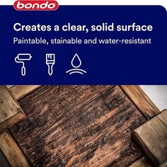 8 oz Bondo Rotted Wood Restorer – Quick Drying, Stainable & Paintable Formula