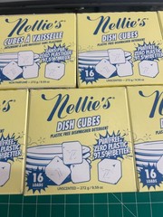 112-COUNT 7-pack lot NELLIE’S DISHWASHER CUBES PODS ECO FRIENDLY PLASTIC FREE