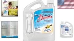 64 Fl Oz No Scrub Shower Cleaner with Vanilla Scent – Multi-Surface Formula