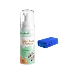 Waterless Carpet Foam Stain Remover with Towel,Carpet Foam Renovater Spray 60ml